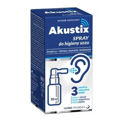 Akustix Spray do higieny uszu, 20 ml