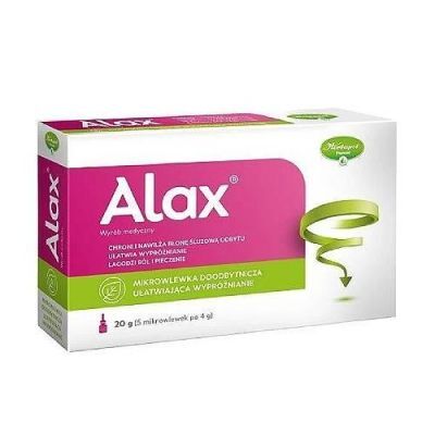 Alax Mikrowlewka doodbytnicza, 5 szt. KRÓTKA DATA 31.10.2026