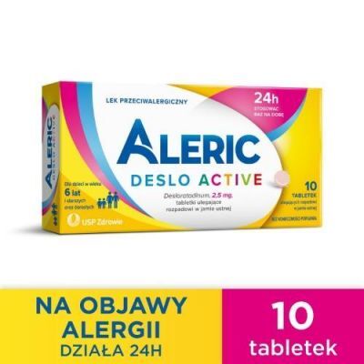 Aleric Deslo Active 2,5 mg - 10 tabletek KRÓTKA DATA 31.05.2026