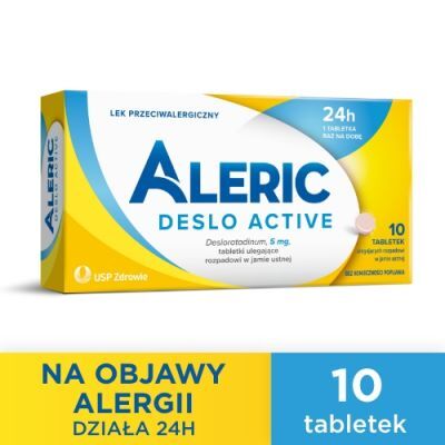 ALERIC DESLO ACTIVE 5 mg 10 tabletek na alergię
