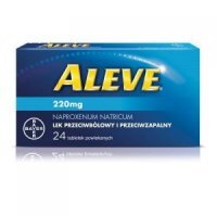 ALEVE 220 mg - 24 tabletek KRÓTKA DATA 31.01.2026