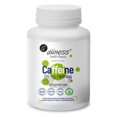 ALINESS Caffeine 200 mg z guaraną 100 kapsułek