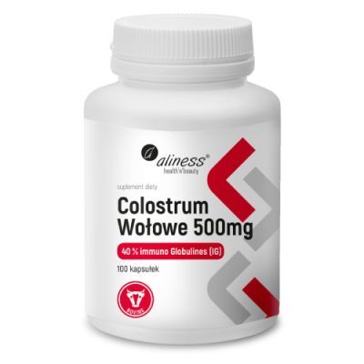 ALINESS Colostrum wołowe IG 40% 500 mg 100 kapsułek