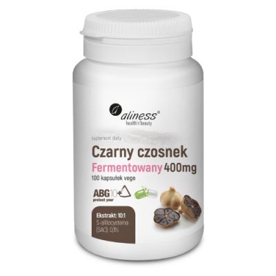 ALINESS Czarny czosnek fermentowany 400mg, 100 kapsułek
