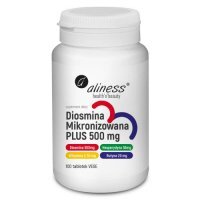 ALINESS Diosmina mikronizowana PLUS 500 mg 100 tabletek