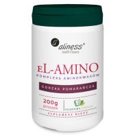 ALINESS eL-AMINO Kompleks aminokwasów pomarańcza proszek 200 g