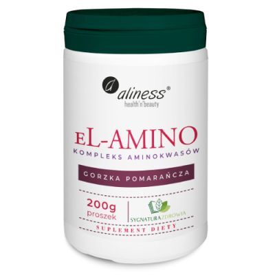 ALINESS eL-AMINO Kompleks aminokwasów pomarańcza proszek 200 g