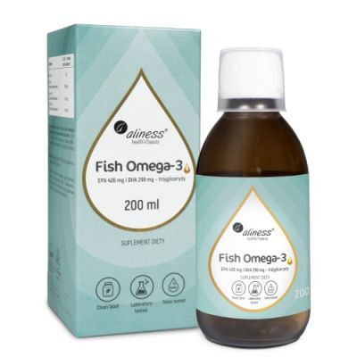Aliness Fish Omega 3 trójglicerydy, 200 ml