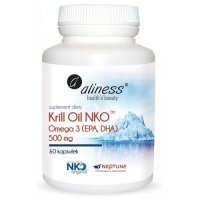 ALINESS Krill Oil NKO Omega 3 z Astaksantyną 500 mg  60 kapsułek