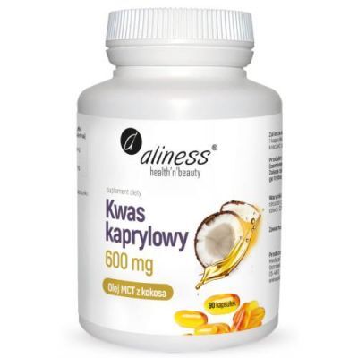 Aliness Kwas kaprylowy 600 mg, 90 kaps.