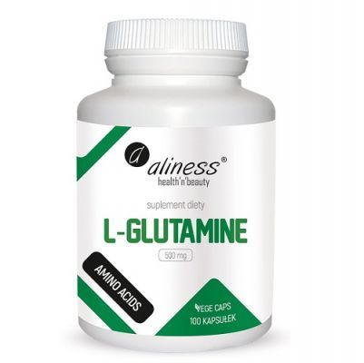 ALINESS L-Glutamine 500mg 100 kapsułek Zielona etykieta