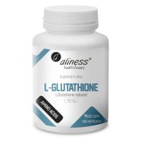 ALINESS L-Glutathione 500 mg 100 kapsułek Niebieska etykieta