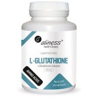 ALINESS L-Glutathione 500 mg 100 kapsułek Niebieska etykieta