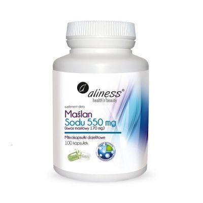 ALINESS Maślan sodu 550 mg 100 kapsułek