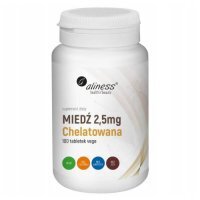 ALINESS Miedź 2,5mg Chelatowana 100 tabletek