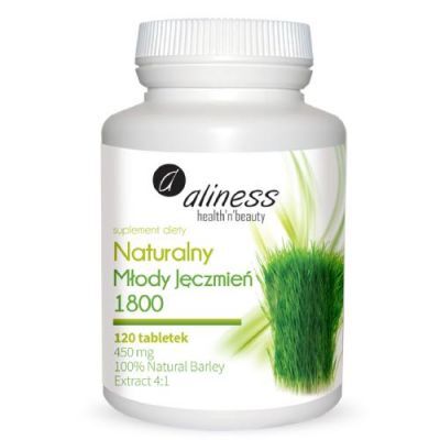 ALINESS Naturalny Młody Jęczmień 1800 - 120 tabletek