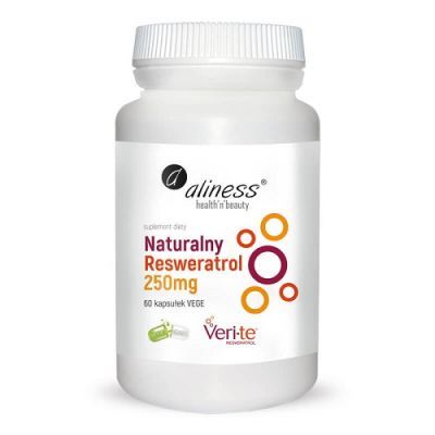 ALINESS Naturalny Resweratrol Veri-Te 250 mg 60 kapsułek