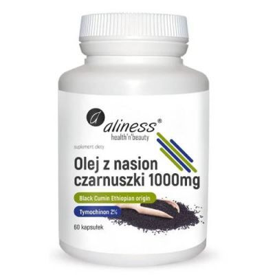 ALINESS Olej z nasion czarnuszki 1000 mg, 60 kapsułek