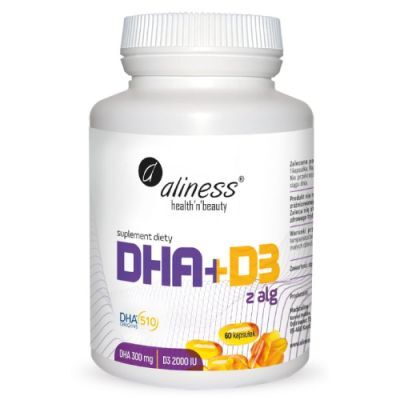 ALINESS Omega DHA + D3, 60 kaps.