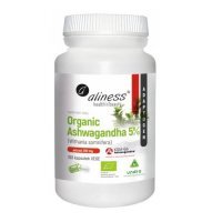 ALINESS Organic Ashwagandha 5%, 100 kapsułek