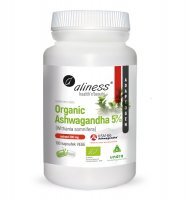 ALINESS Organic Ashwagandha 5% 100 kapsułek