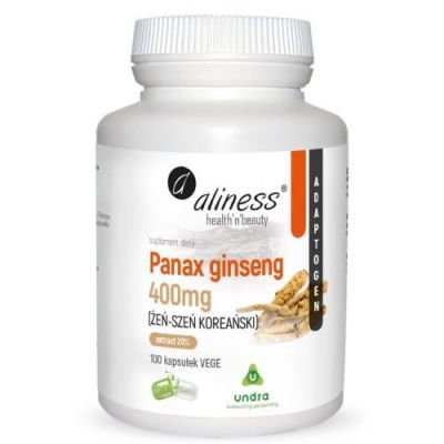 Aliness Panax ginseng 400 mg, 100 kaps.