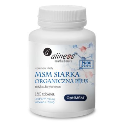 ALINESS Siarka Organiczna OptiMSM 180 tabletek