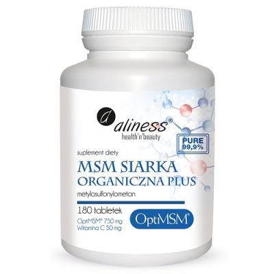 ALINESS Siarka Organiczna OptiMSM 180 tabletek