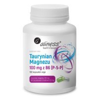 ALINESS Taurynian Magnezu 100 mg + B6 (P-5-P) 100 kapsułek