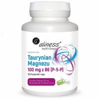 ALINESS Taurynian Magnezu 100 mg + B6 (P-5-P) 100 kapsułek