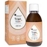 Aliness Tran Kids + Wit. A 400 µg o smaku pomarańczowym, 200 ml