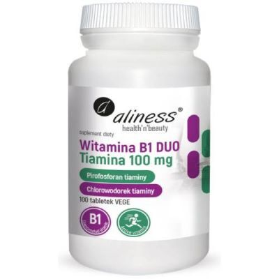 Aliness Witamina B1 Duo 100 mg, 100 tabl.