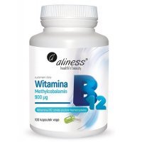 ALINESS Witamina B12 Methylcobalamin 950µg 100 kapsułek