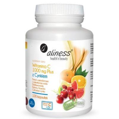 Aliness Witamina C 1000 mg z Cynkiem Plus, 100 kaps.
