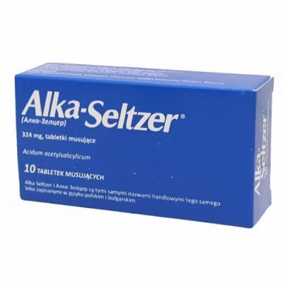 Alka-Seltzer 324mg, 10 tabletek musujących (INPHARM)