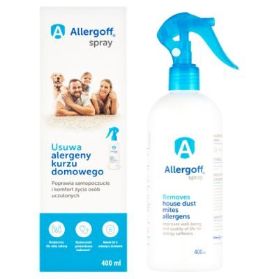 Allergoff Spray Neutralizator alergenów kurzu domowego, 400 ml