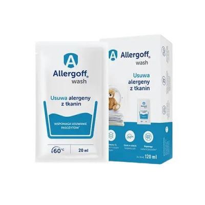 ALLERGOFF WASH dodatek do prania 6 saszetek po 20 ml