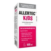 Allertec Kids syrop 5 mg / 5 ml, 100 ml - lek przeciwalergiczny