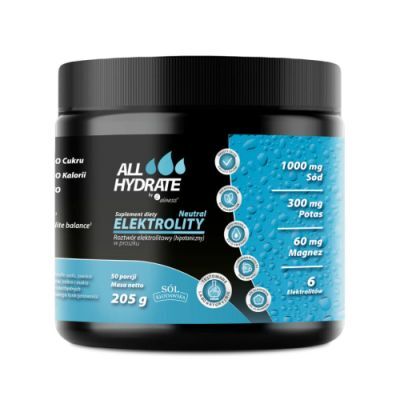 ALLHydrate Aliness Elektrolity o smaku neutralnym, 205 g