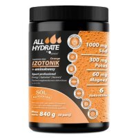 ALLHydrate Izotonik Orange+aminokwasy, 840 g