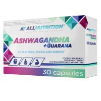 ALLNUTRITION ASHWAGANDHA + GUARANA 30 kapsułek