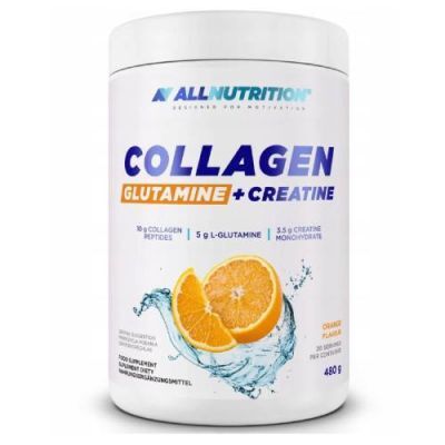Allnutrition Collagen Glutamine + Creatine Pomarańcza, 480 g