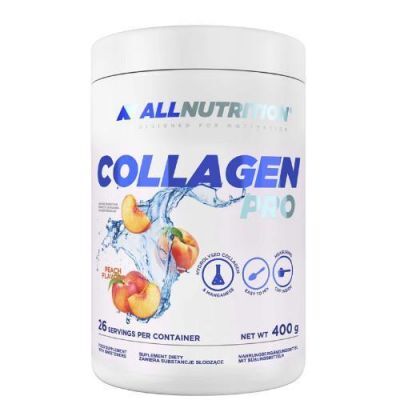 ALLNUTRITION Collagen PRO Peach Flavour, 400g KRÓTKA DATA 31.05.2026