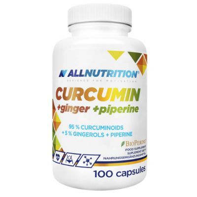Allnutrition Curcumin + Ginger + Piperine, 100 kaps.