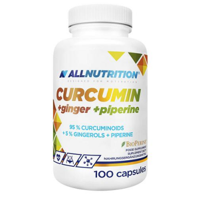 ALLNUTRITION Curcumin + Ginger + Piperine 100 kapsułek