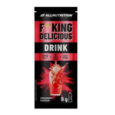 Allnutrition Fitking Drink Strawberry Flavour Truskawka, 9 g