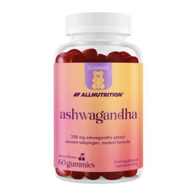 Allnutrition Gummies Ashwagandha żelki o smaku wiśniowym, 60 szt.