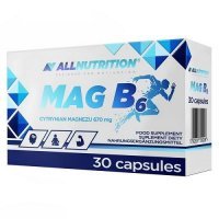 ALLNUTRITION MagB6 Cytynian magnezu 30 kapsułek