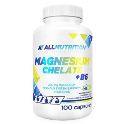 ALLNUTRITION Magnesium Chelate + B6, 100 kaps.