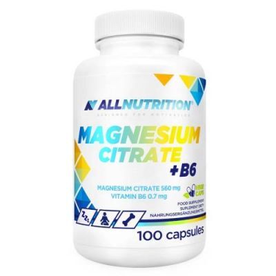 ALLNUTRITION Magnesium Citrate + B6, 100 kaps.